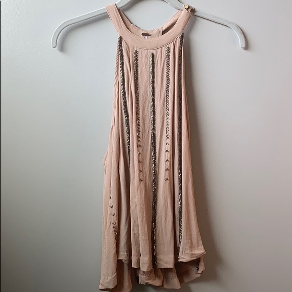 FREE PEOPLE Shimmer & Shine Crop Tank Top, Size L - Picture 9 of 13